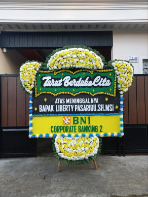 Papan Bunga Duka di Marga Sari