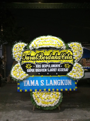 Papan Bunga Duka di Marga Sari