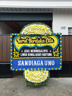 Papan Bunga Duka di Marga Sari