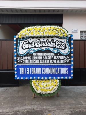 Papan Bunga Duka di Marga Sari